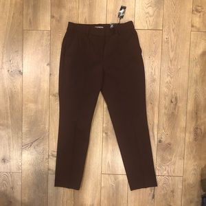 Wine/burgundy ankle pants